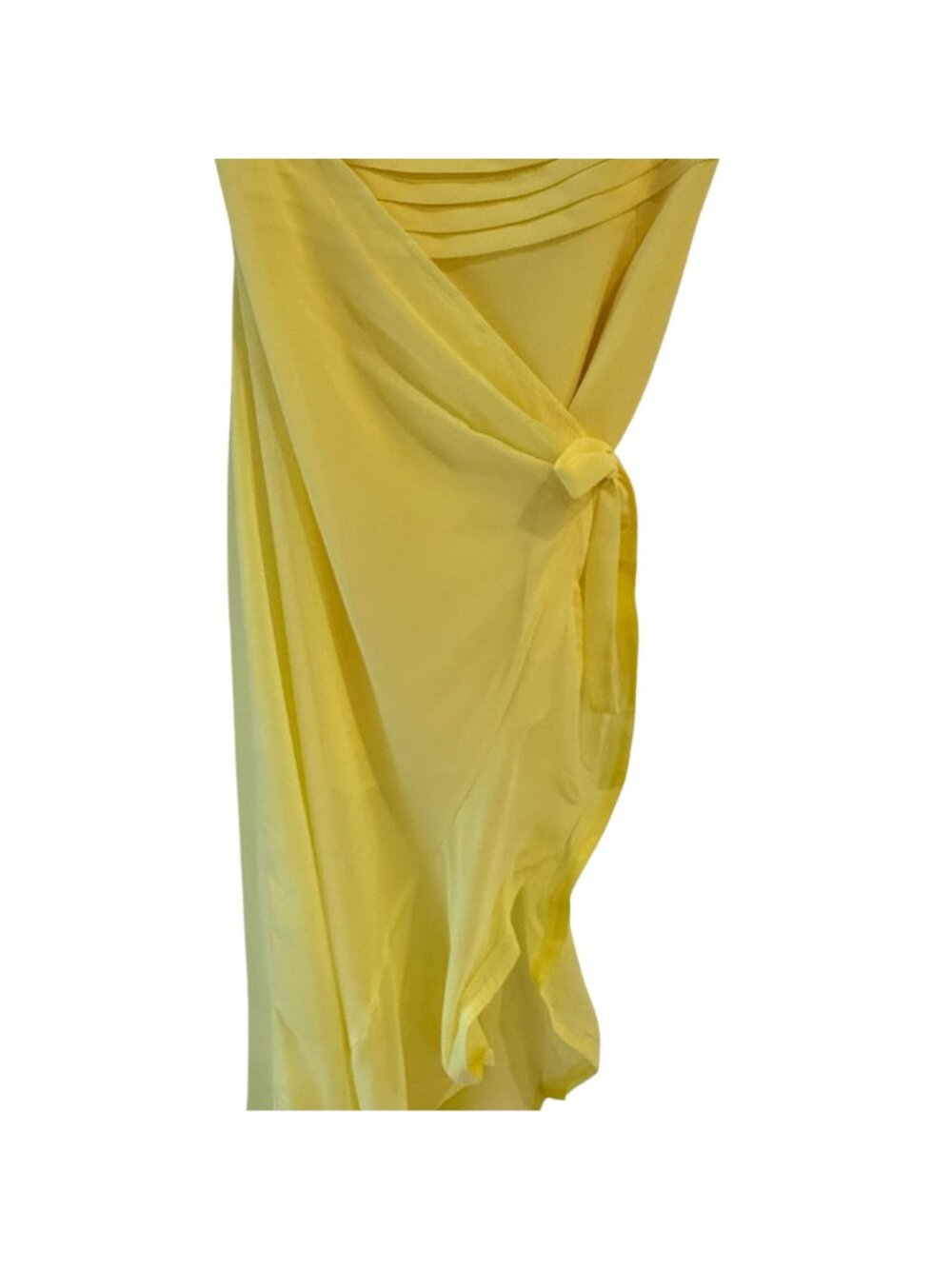 Hello Molly M Celebrating Love Maxi Dress Yellow Frill Strapless Sheer Fairycore - Picture 9 of 16